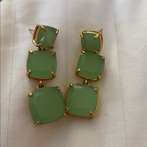 Kate Spade teal drop earrings